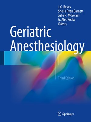 cover image of Geriatric Anesthesiology